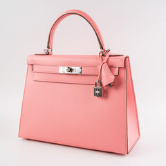 Hermes Kelly 28 Rose Confetti Epsom - Stamp Y 2020