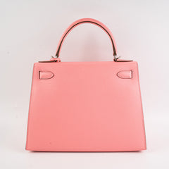 Hermes Kelly 28 Rose Confetti Epsom - Stamp Y 2020