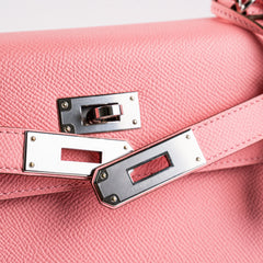 Hermes Kelly 28 Rose Confetti Epsom - Stamp Y 2020