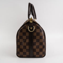 Louis Vuitton Speedy 25 Bandouliere Damier Ebene Bag