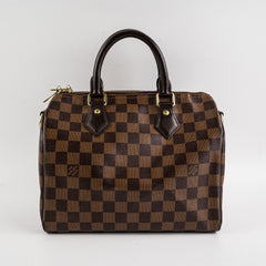 Louis Vuitton Speedy 25 Bandouliere Damier Ebene Bag