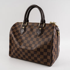 Louis Vuitton Speedy 25 Bandouliere Damier Ebene Bag
