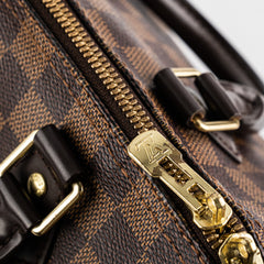 Louis Vuitton Speedy 25 Bandouliere Damier Ebene Bag