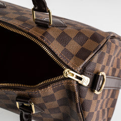 Louis Vuitton Speedy 25 Bandouliere Damier Ebene Bag