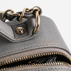 Chanel Medium Filigree Grey Caviar