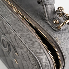 Chanel Medium Filigree Grey Caviar