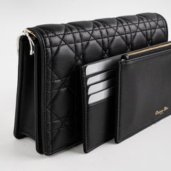 Christian Dior Lady Dior Pouch Black Crossbody Bag