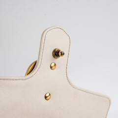 Gucci Small Marmont GG White Shoulder Bag
