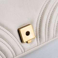 Gucci Small Marmont GG White Shoulder Bag