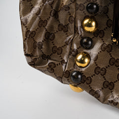 Gucci Babouska Heart Monogram Shoulder Bag