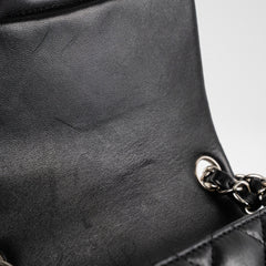Chanel Square Mini Lambskin Black Bag