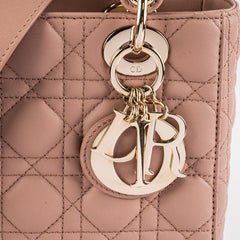 Christian Dior Small Lady Dior Lambskin Pink Bag