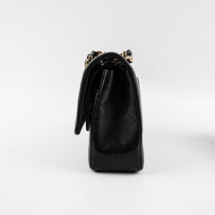 Chanel Classic Flap Medium/Large Lambskin Black Bag - Microchipped