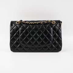 Chanel Classic Flap Medium/Large Lambskin Black Bag - Microchipped