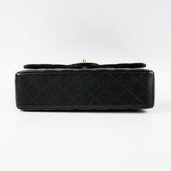 Chanel Classic Flap Medium/Large Lambskin Black Bag - Microchipped