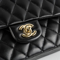 Chanel Classic Flap Medium/Large Lambskin Black Bag - Microchipped