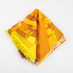 Hermes Square 90cm Yellow/Orange Scarf