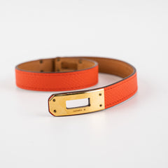 Hermes Mini Kelly Double Red Bracelet