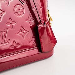 Louis Vuitton Alma BB Vernis Dark Pink Crossbody Bag