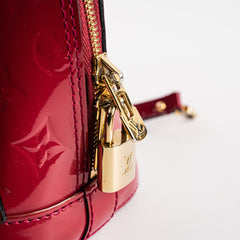 Louis Vuitton Alma BB Vernis Dark Pink Crossbody Bag