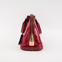 Louis Vuitton Alma BB Vernis Dark Pink Crossbody Bag