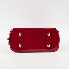 Louis Vuitton Alma BB Vernis Dark Pink Crossbody Bag