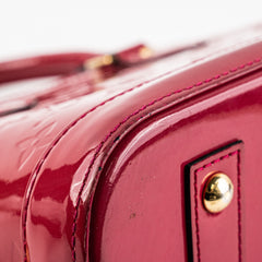 Louis Vuitton Alma BB Vernis Dark Pink Crossbody Bag