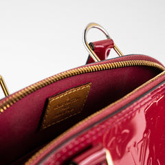 Louis Vuitton Alma BB Vernis Dark Pink Crossbody Bag