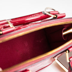 Louis Vuitton Alma BB Vernis Dark Pink Crossbody Bag
