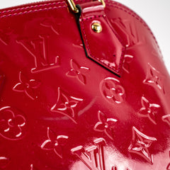 Louis Vuitton Alma BB Vernis Dark Pink Crossbody Bag