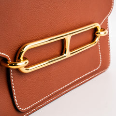 Hermes Roulis 23 Evercolour Brick Crossbody Bag X Stamp