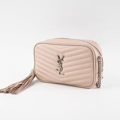 Saint Laurent Mini Lou Camera Pink Crossbody Bag
