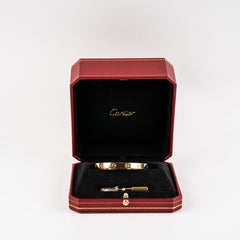 Hold BCCartier Love Bracelet Size 17 Yellow Gold
