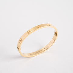 Hold BCCartier Love Bracelet Size 17 Yellow Gold