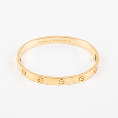 Hold BCCartier Love Bracelet Size 17 Yellow Gold