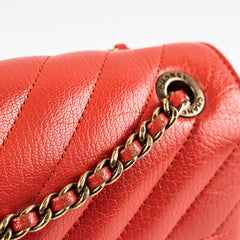 Chanel Seasonal Flap Red Crossbody Bag