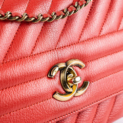 Chanel Seasonal Flap Red Crossbody Bag