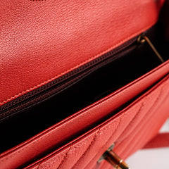 Chanel Seasonal Flap Red Crossbody Bag