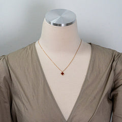 Van Cleef & Arpels VCA Sweet Alhambra Pendant Carnelian 2022
