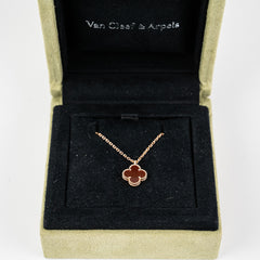 Van Cleef & Arpels VCA Sweet Alhambra Pendant Carnelian 2022