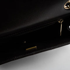 Chanel Square Mini Lambskin Dark Brown Crossbody Bag - Microchipped