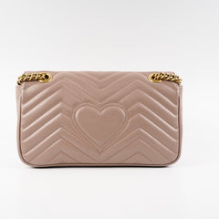 Gucci GG Marmont Matelasse Dust Pink Shoulder Bag