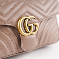 Gucci GG Marmont Matelasse Dust Pink Shoulder Bag