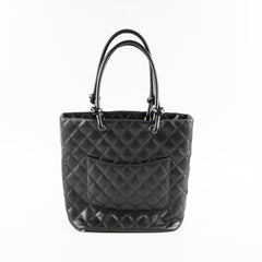 Chanel Rue Cambon Tote Black Lambskin