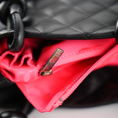Chanel Rue Cambon Tote Black Lambskin
