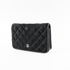 Chanel Woc Wallet On Chain Mohair Leather Black