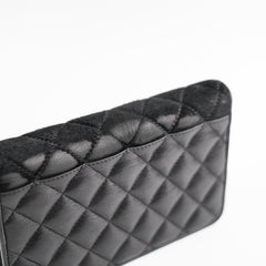 Chanel Woc Wallet On Chain Mohair Leather Black