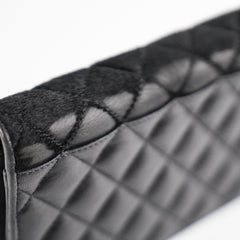 Chanel Woc Wallet On Chain Mohair Leather Black
