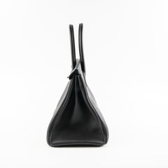 Hermes Birkin 30 Togo Black Noir D Stamp