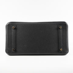 Hermes Birkin 30 Togo Black Noir D Stamp
